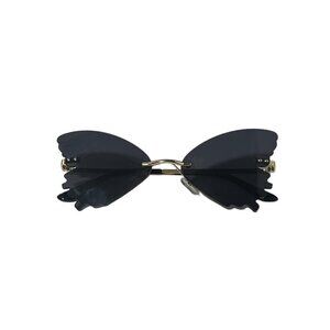 Black Butterfly Glasses Rave Party